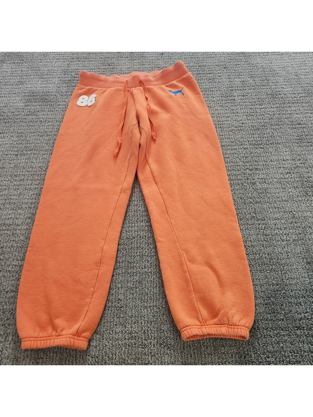 Victoria's Secret PINK Orange Sweatpants with Drawstring Waist XS